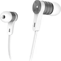 Hama Oordopjes Intense, in-ear, microfoon, platte kabel, wit