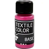 Creativ Company Textile color semi-dekkende textielverf - roze, 50ml