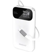Dudao K31-W1, 10000 mAh, Lithium-ion (Li-ion), Power Delivery, Snel opladen, 22,5 W, Wit