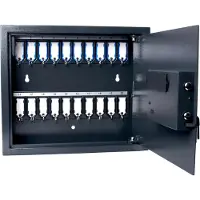 Pavo Magnettag Sleutelkast 20 Haakjes Vingerafdruk 8015641 Donkergrijs