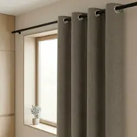 Fresh & Co Gordijnen 100% Verduisterend - Ringen - Taupe 150 x 250