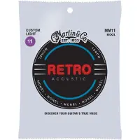 Martin strings MM11 RETRO MONEL CUSTOM LIGHT 11-52