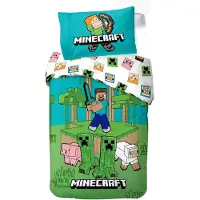 Minecraft Bed Linen - Adult Size 140 x 200 cm - Minecraft Jungle Explore (1029465)