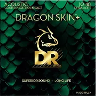 Dr Strings 10-48 DRAGON SKIN+ COATED PHOSPORE BRONZE EXTRA LIGHT