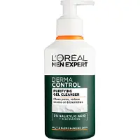 L'Oréal Paris Men Expert De Derma Control Purifying Gel Cleanser - Voor een vette huid met oneffenheden - Gezichtsverzorging man - Gezichtsreiniger - Met niacinamide & salicylzuur - 260ml