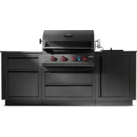 Napoleon Grills Oasis Compact mat zwart met BIG32- 1 en inbouw Sizzle Zone