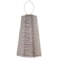 Lumiz Solar Lampion Verso Taupe D 28 H 43 Cm