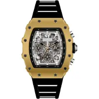 Invicta Racing 69698 Herenhorloge - Quartz Uurwerk - Acryl met Zilveren Wijzerplaat - 43 mm