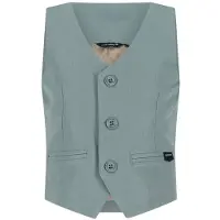 Le Chic Garcon gilet zachtgroen Jongens Polyester V-hals Effen - maat 134/140