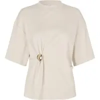 Second female Dames Tops & T-shirts Enora Brooch Tee - Beige - Maat S