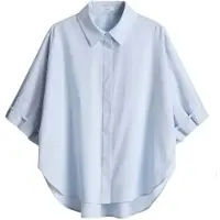 Opus relaxed fit blouse met verdekte knoopsluiting model 'Finoa'