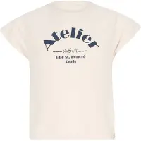NoBell' NoBell’ T-shirt wit Meisjes Stretchkatoen Ronde hals Tekst - maat 146-152