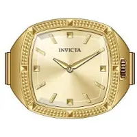 Invicta Mini Ring 50638 Dameshorloge - Quartz Uurwerk - Roestvrij Staal met Gouden Wijzerplaat - 23 mm