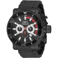 Invicta Coalition Forces 50227 Herenhorloge - Quartz Uurwerk - Roestvrij Staal met Zwarte Wijzerplaat - 52 mm
