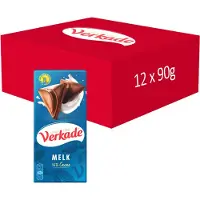 Verkade - Chocolade Reep - Melkchocolade - 12 x 90 gram