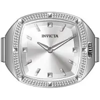 Invicta Mini Ring 50637 Dameshorloge - Quartz Uurwerk - Roestvrij Staal met Zilveren Wijzerplaat - 23 mm