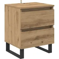 vidaXL Nachtkastje Artisan Eiken 40 x 35 x 50 cm Bewerkt hout