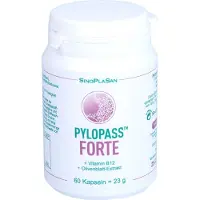 SinoPlaSan Pylopass Forte 200+B12+olie, 60 stuks - verpakking