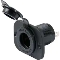 Marinco Black Sealink Deluxe Receptacle Plug Zwart 12V