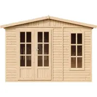 Timbela M334FB - Houten tuinkantoor - 6,03 m² - 222x332xH232 cm - met vloer