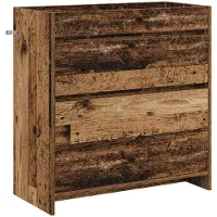 vidaXL Badmeubel, gerecycled hout, 78,5 x 37,5 x 81 cm, houtvezel
