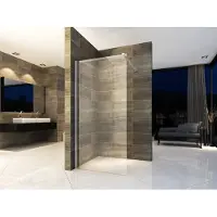 Aloni Pure Inloopdouche Helder Glas 70cm Met Antikalk & Chroom Profiel - Veiligheidsglas - Douche - 2422280034779