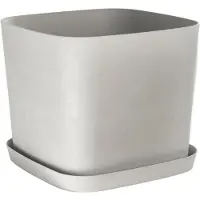 Garden ID Bloempot Swing - Kunststof - Witsteen - 40x40x32cm