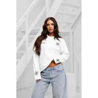 24 uomo Symbol Longsleeve Shirt Heren Off-White/Zwart | Maat:M