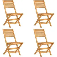 vidaXL Tuinstoelen inklapbaar 4 st 47x62x90 cm massief teakhout