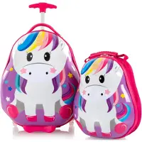Heys Kinder trolley set 2 stuks. roze