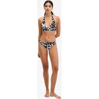Marc o'polo Bikinibroek ' Abstract Floral ' zwart / wit
