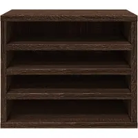 vidaXL Bureau organiser 36x26x29,5 cm bewerkt hout bruin eikenkleurig