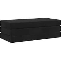 vidaXL Vouwbare Sofa Bed 140 x 67 x 45 cm Zwart