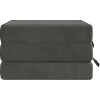 vidaXL Vouwbare Sofa Bed 75 x 67 x 45 cm Donkergrijs