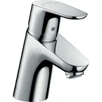 Hansgrohe Focus wastafelkraan met push open waste chroom