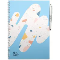 MOYU - Rocky Ice Notebook - Uitwisbaar Notitieboek A4 Premium - Multifunctionele pagina’s - Inclusief uitwisbare pen, houder en wisdoekje