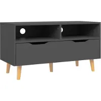 vidaXL Tv-meubel 90x40x48,5 cm bewerkt hout grijs