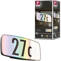 Paulmann LED wandlamp Sheera ZigBee RGBW Sheera, dimbaar, zwart, Kunststof, slimme wandlamp buiten