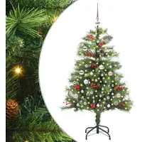 vidaXL Kunstkerstboom Groen 150 cm PVC en Metalen