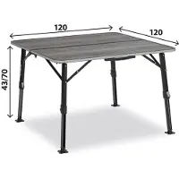 Brunner Elùtop Compack Square 120 - campingtafel