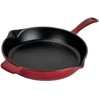 Lava Koekenpan - 28 cm - 2.3 liter - Gietijzer - Rood