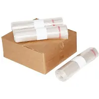 Knapzak Vuilniszakken Onbedrukt | MDPE Transparant | 30 Micron | 1000 L (54 stuks)