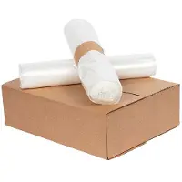 Knapzak Vuilniszakken Onbedrukt Zonder Lint | MDPE Transparant | 23 Micron | 400 L (84 stuks)