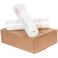 Knapzak Vuilniszakken Onbedrukt Zonder Lint | LDPE Transparant virgin | 42 Micron | 1000 L (54 stuks)