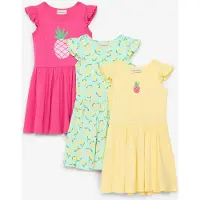 Bonprix Jersey jurk van biologisch katoen (set van 3) maat 98