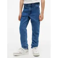 Tommy Hilfiger straight leg jeans - mediumblauw Jongens Denim Effen - maat 164