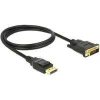 DeLOCK Premium DisplayPort naar DVI kabel - DP 1.2a (4K 30Hz) / zwart - 1 meter