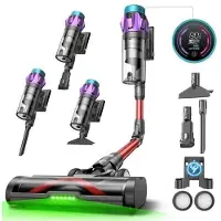 Ultenic U18 Power Pro - Draadloze steelstofzuiger - Ultra krachtig - 600 W - 150 AW - 80 min gebruiksduur - Verwijderbare accu