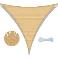 OEM - Schaduwzeil - driehoekig model - 96% UV-bescherming - HDPE - 3 x 3 x 3m - voor tuin, terras, balkon, patio, kas