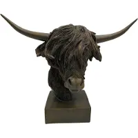 Countryfield Beeld Schotse hooglander bruin H33cm bruin Polystone Decoratief